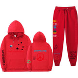 Travis Scott Astroworld Hoodie & Pant 2 Piece Set Fashion Men and Women