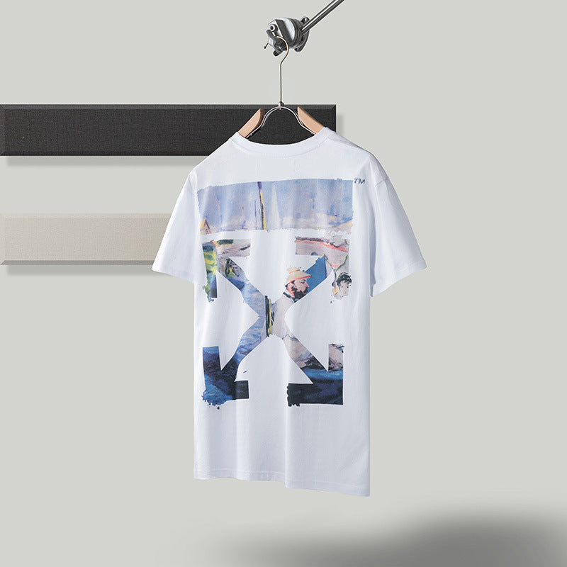 Caravaggio T Shirt Ow Oil Painting Short Sleeve Loose T-shirt