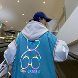The Bears Varsity Jacket Baseball Uniform Men's Spring and Autumn Clothes Boys Autumn Wear Jacket Retro Bear Men's Jacket