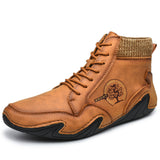 Men's Boots Autumn and Winter Leather Shoes Men's Sports Casual Men