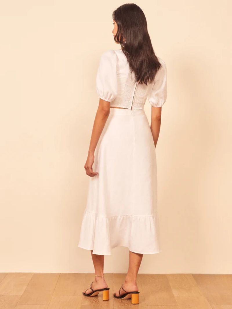 Bridesmaid Dress Spring And Summer Sexy Dress Up And Down Two-Piece Solid Color Dress