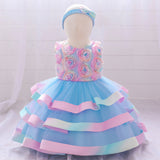 Summer Rompers Children's Cake Birthday Party Dress