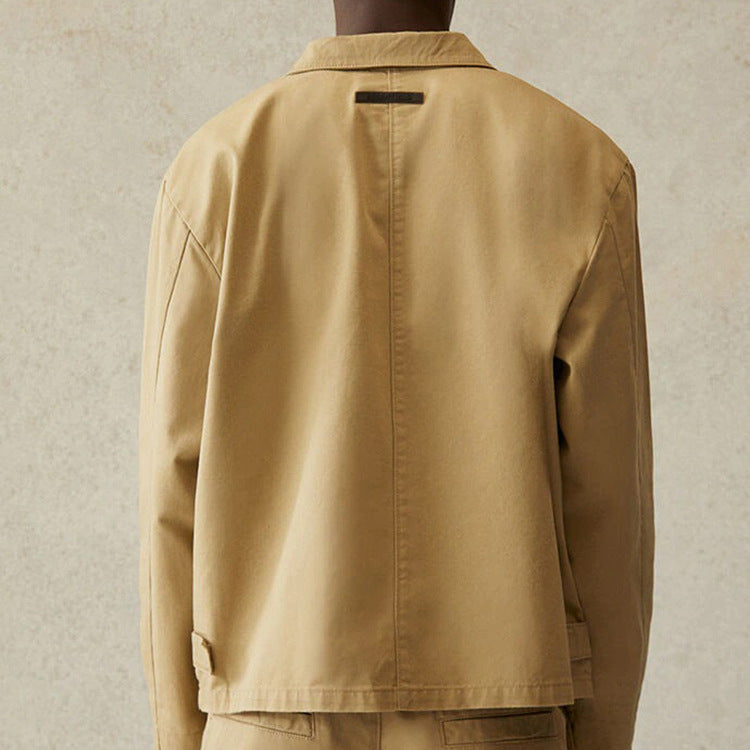 Fog Fear of God Essentials Coat Coach Jacket Fog Couple Coat Men