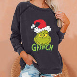 Grinch Hoodie Grinch Stole Christmas round Neck Sweater for Women