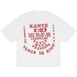 Jesus Is King T Shirt Cpfm Kanye Loose Men's Short Sleeve T-shirt Women