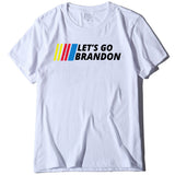 Let's Go Brandon T Shirt Letter Print Short-Sleeve T-shirt for Women