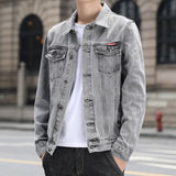 Paisley Denim Jacket Spring Men's Denim Coat Casual Jacket