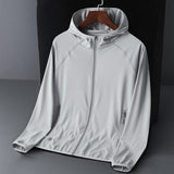Sun Resistant Clothes UPF50 Summer Breathable Ice Silk Hooded Jacket