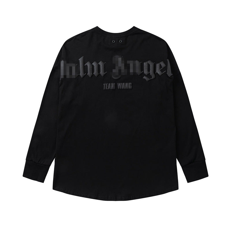 Palm Angels Sweatshirts Puff Print Long Sleeve T-shirt Men and Women