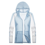 Sun Resistant Clothes Women's Contrast Color Ultra-Thin Breathable Fashion Sun-Protective Clothing
