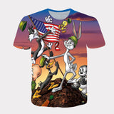 Bugs Bunny Shirt Spring/Summer Men's Short Sleeve Printing 3D