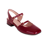 Flat Dress Sandals Women's Spring and Summer Low Heel Large Size Buckle Sandals