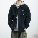 Men Denim Jacket Vintage Denim Jacket Men's Autumn and Winter Leisure Top