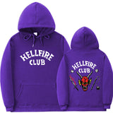 Stranger Things Hellfire Club Hoodie Hooded Sweatshirt Leisure Sports Sweater