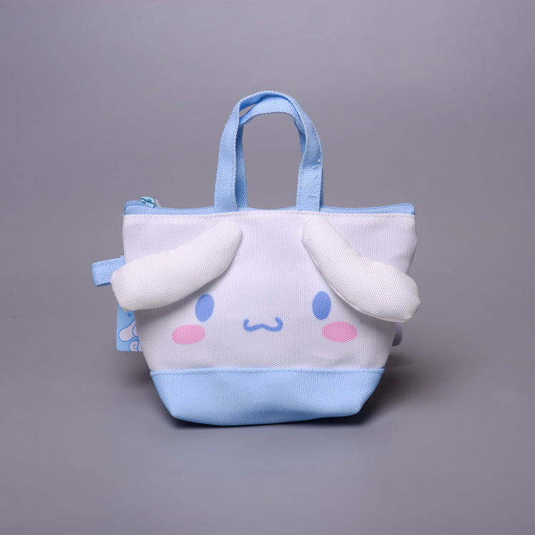 My Melody Bag Cute Cartoon Clow M Melody Cinnamoroll Babycinnamoroll Girl Hand Bag Coin Purse Headset Storage Bag Kulomi