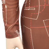 See through Pants Suit Fashion Printed Long-Sleeved Trousers Two-Piece Set