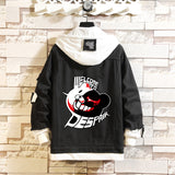 Comic Denim Jacket Men's and Women's Casual Loose Fashion Denim Jacket Autumn Clothing