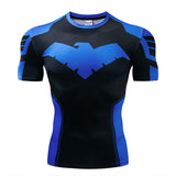 Marvel T Shirt Tight Men's Sports Fitness 3D Men's Clothing