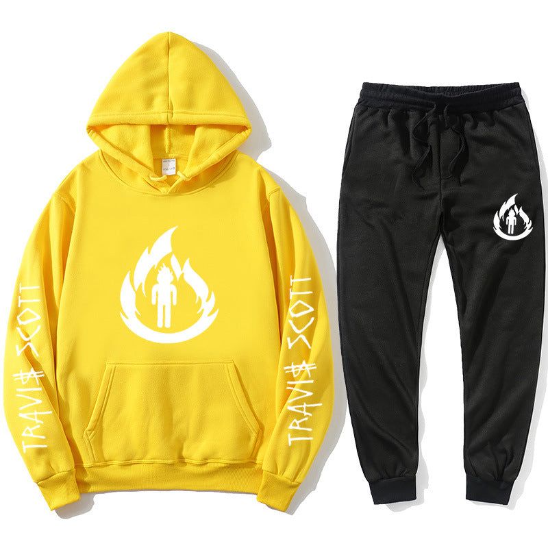 Travis Scott Astroworld Hoodie & Pant 2 Piece Set Sweater Hooded Set