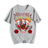 Stranger Things Hellfire Club T Shirt T-shirt Printed T-shirt Men Summer Loose Short Sleeves
