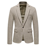 Bohemian Chic Wedding Guest Men Attire Single-Breasted Suit Casual Jacket