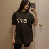 Fear Of God Essentials 1977 T-Shirt Loose Couple Men And Women