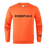 Fear Of God Fog Sweatshirt Essentials Double Line Letter Crew Neck Long Sleeve Sweater Men Loose Trendy