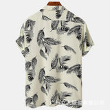 Men Hawaii Shirts Summer Short Sleeve Men's Shirt
