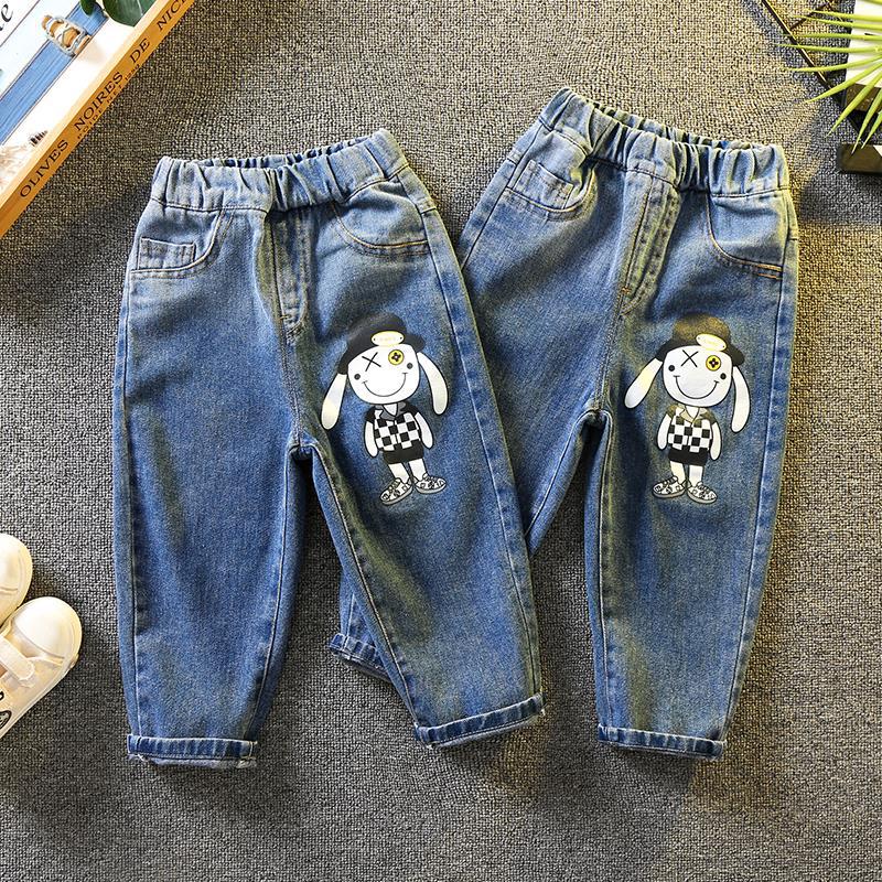 Toddler Boys Pants Boys' Autumn Children's Cartoon Printed Jeans