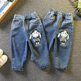 Toddler Boys Pants Boys' Autumn Children's Cartoon Printed Jeans