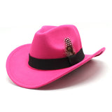 Cowboy Hats Autumn And Winter Top Hat Women 'S Retro Casual Top Hat