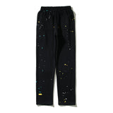 Kanye West Sunday Service Pant Color Splash-Ink Loose Straight Sports Terry Shorts