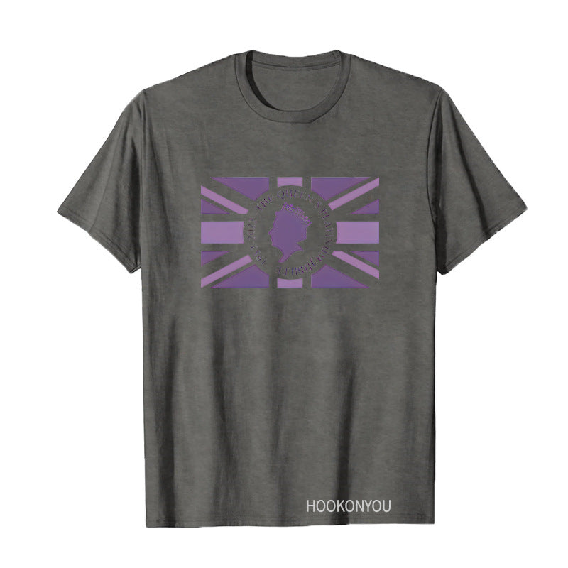 Inspired by Queen's Platinum Jubilee 2022 Elizabeth 70 Years T-shirt Graphic Print Crew Neck Short Sleeve