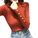 The Rock Turtleneck Turtleneck Sweater Women's Autumn and Winter Sweater Pullover Bottoming Shirt Top