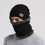 Men's Winter Hats Wool Hat Men's and Women's Fleece-Lined Thickened Pullover