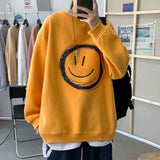 Men Sweatshirts round Neck Sweater Men Loose Print T-shirt Men