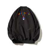 Yellow Varsity Jacket Autumn Hooded Loose Clothes Summer Crew Neck Coat