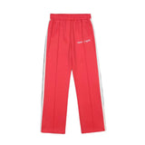 Palm Angels Pants Black and White Striped Casual Trousers Sports Pants