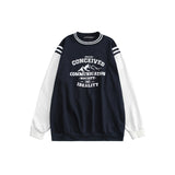 Preppy Aesthetic Sweatshirt Sweater Hong Kong Style Street Loose Couple