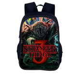 Stranger Things Backpack Youth Casual Backpack Man and Woman Cartoon School Bag Large-Capacity Backpack