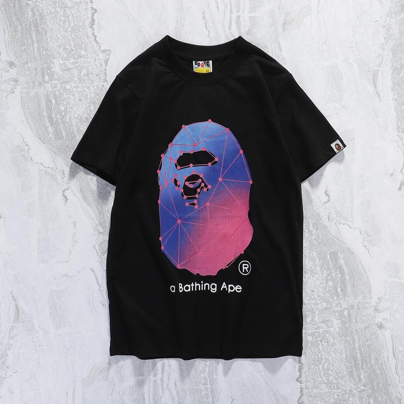 Shark Print T Shirt Camouflage Cotton Short Sleeve T-Shirt Half Sleeve