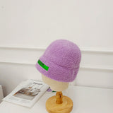 Beanies Lamb Wool Hat for Men and Women Autumn and Winter Letter Labeling Thermal Head Cover Beanie Hat