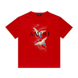 Amiri T Shirt Casual Hip Hop round Neck Short Sleeve T-shirt