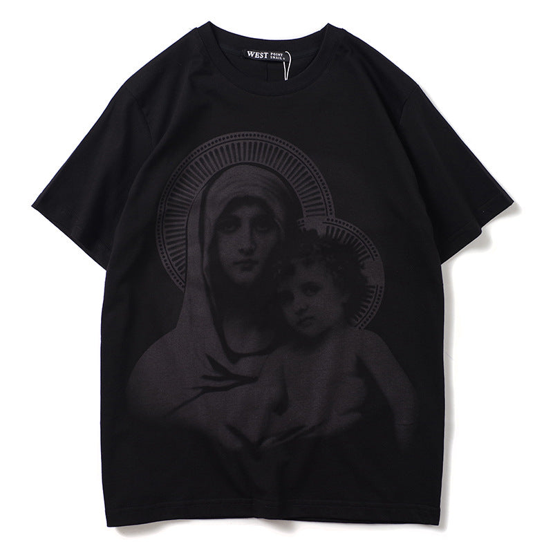 GVC T Shirt Virgin Pattern Pure Cotton Loose T-shirt Men and Women