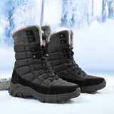 Men's Boots Winter Fleece-Lined Warm Outdoor Mountaineering Men
