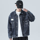 Denim Jacket Men's Loose Casual Youth Stretch All-Matching Jacket