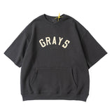 Fog Fear of God Essentials Sweatshirt Grays Letter 7-Point Sleeve Couple Hip Hop Baseball Hoodie Men