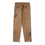 Kanye West Sunday Service Pant Embroidered Overalls Zipper Trousers
