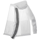 Sun Resistant Clothes Men's Summer Anorak Jacket Casual Sports Stripes
