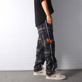 Men's Pants Vintage Plaid Pants Men's Loose Casual